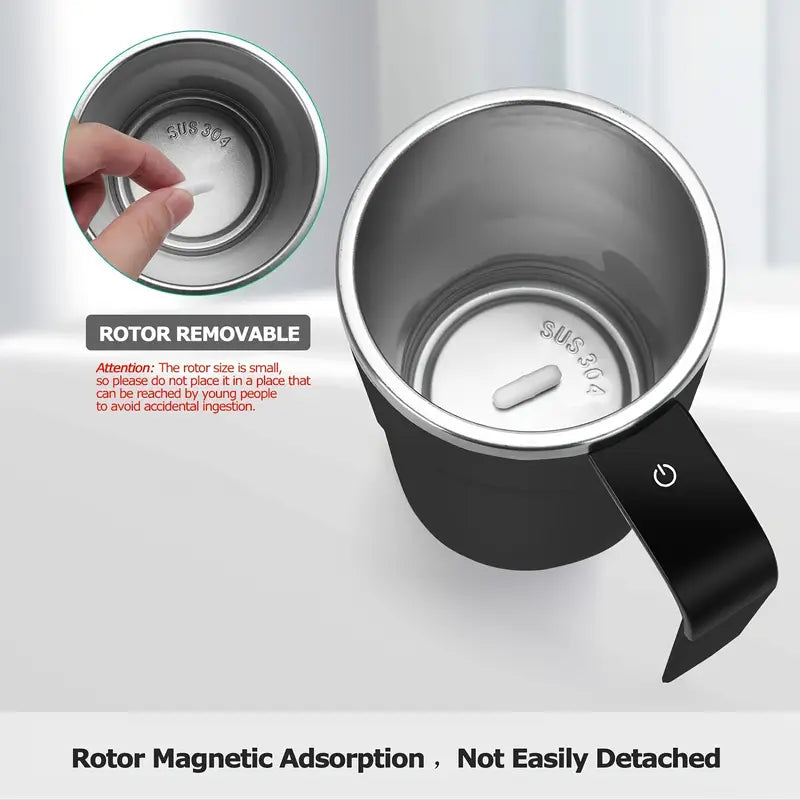 Automatic Self-Stirring Mug | USB Rechargeable Magnetic Coffee Cup 350ml